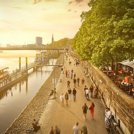 An Der Schlachte-bremen City-boxspringbett -free Parking Appartement